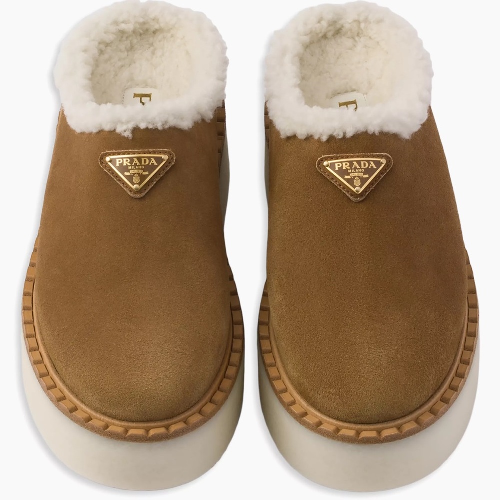 COPY - Prada Suede Mules in Cannella Color size 36/6